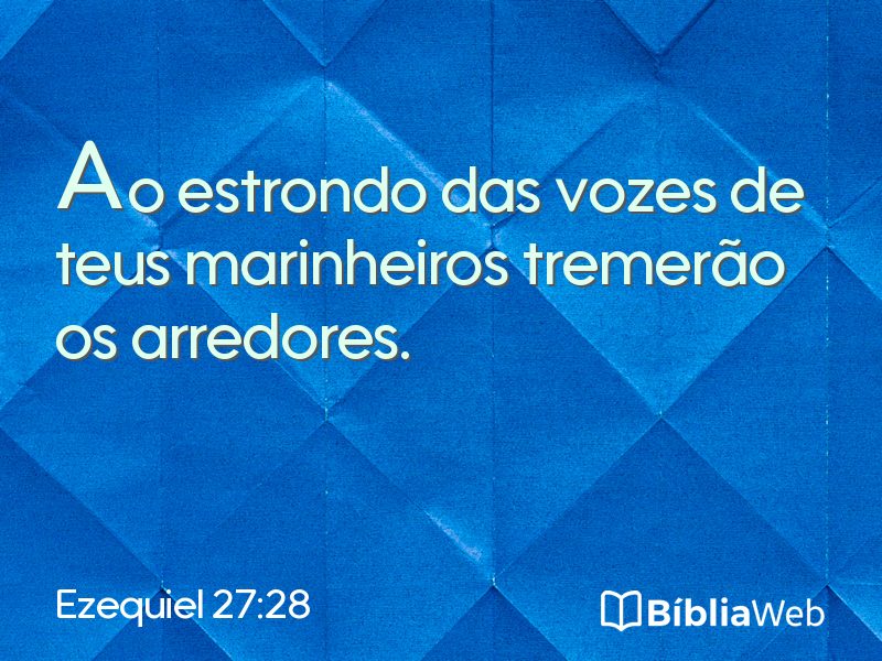 Ezequiel 27:28 em imagem para compartilhar