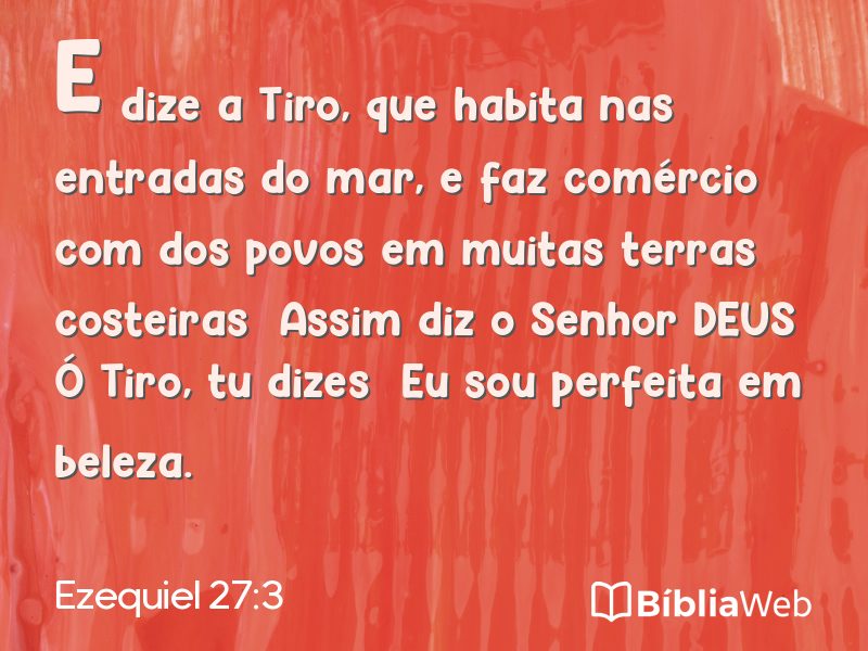 Ezequiel 27:3 em imagem para compartilhar