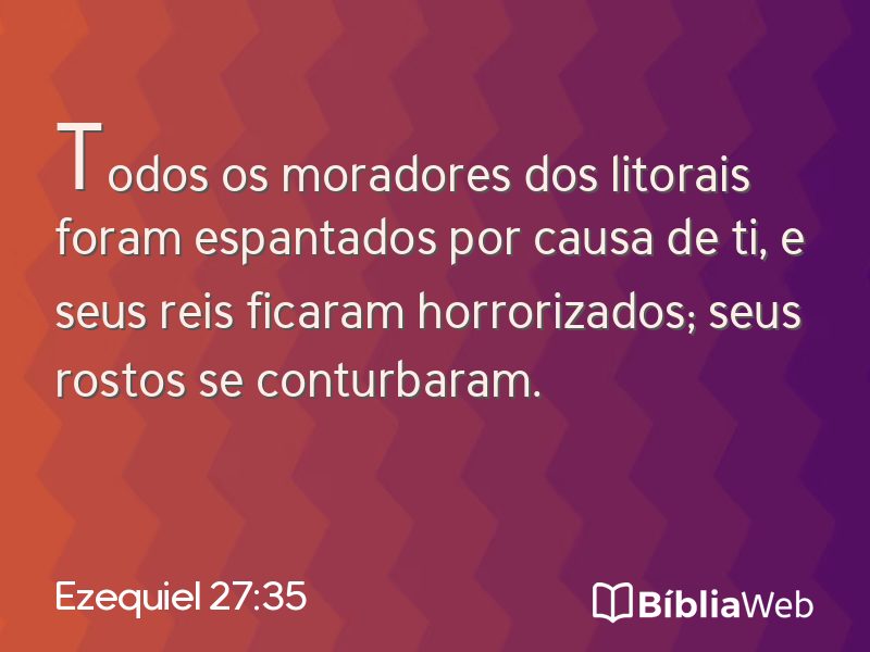 Ezequiel 27:35 em imagem para compartilhar