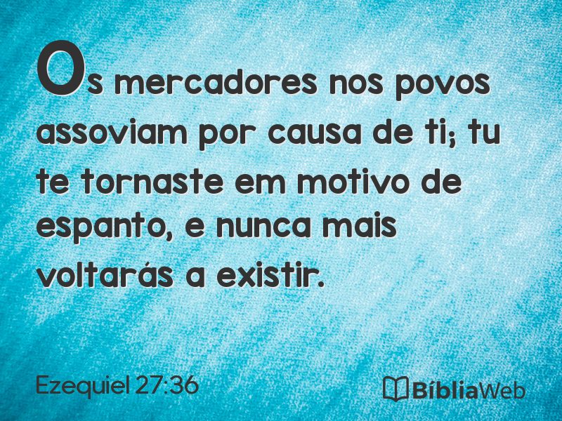 Ezequiel 27:36 em imagem para compartilhar