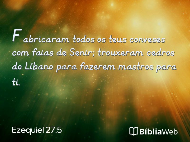 Ezequiel 27:5 em imagem para compartilhar