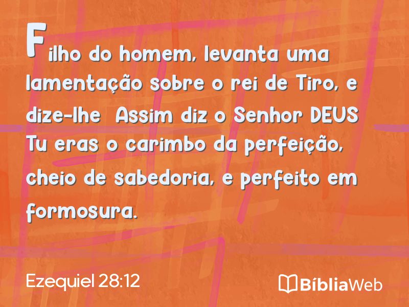 Ezequiel 28:12 em imagem para compartilhar