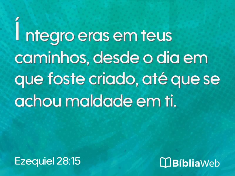 Ezequiel 28:15 em imagem para compartilhar