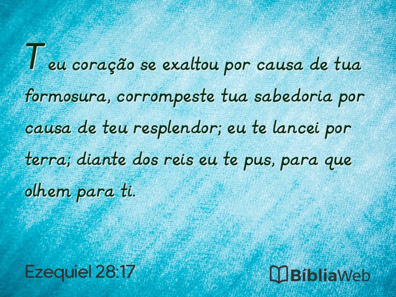 Ezequiel 28:17 em imagem para compartilhar