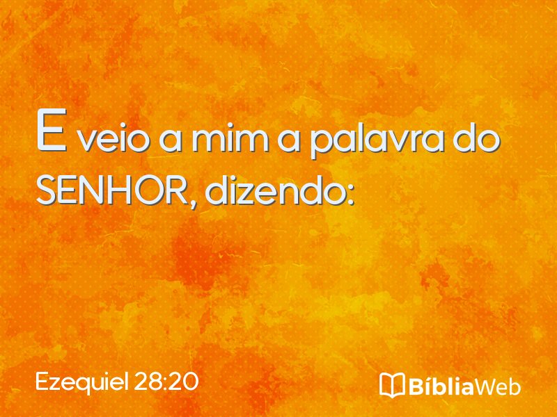 Ezequiel 28:20 em imagem para compartilhar