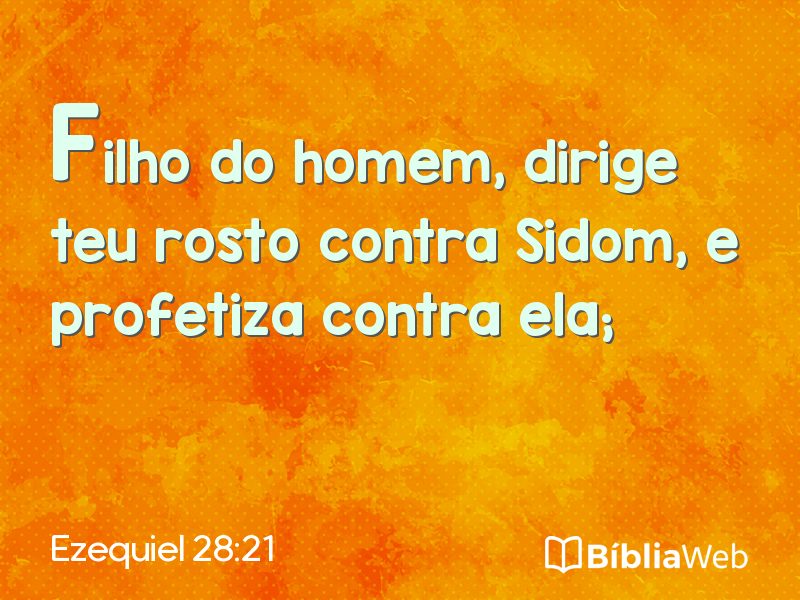 Ezequiel 28:21 em imagem para compartilhar