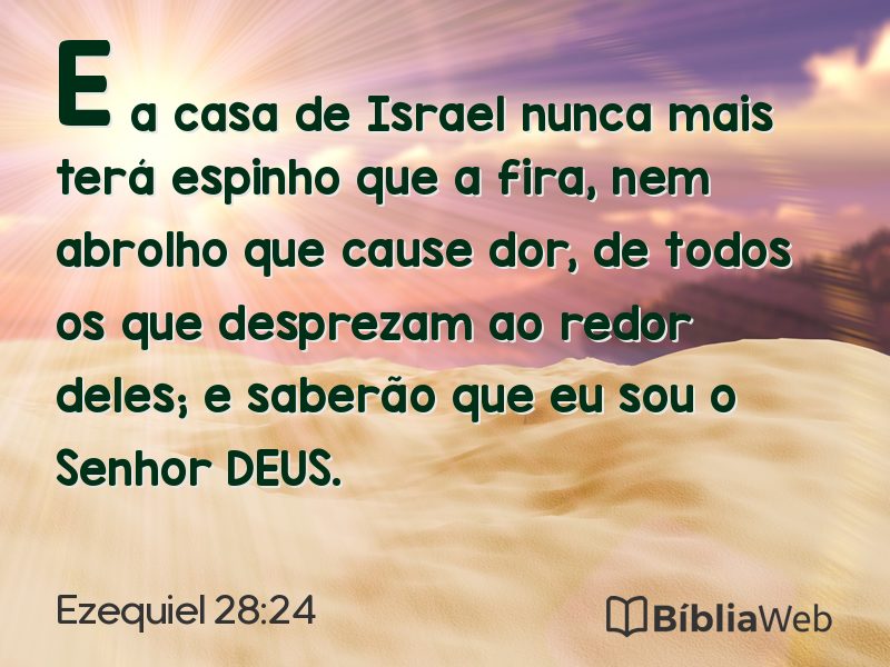 Ezequiel 28:24 em imagem para compartilhar