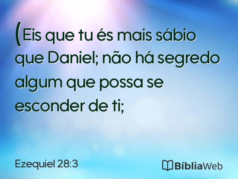 Ezequiel 28:3 em imagem para compartilhar