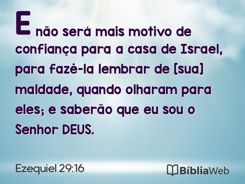 Ezequiel 29:16 em imagem para compartilhar
