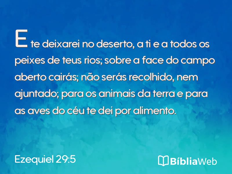 Ezequiel 29:5 em imagem para compartilhar
