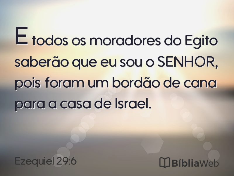 Ezequiel 29:6 em imagem para compartilhar
