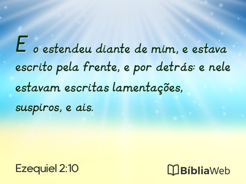 Ezequiel 2:10 em imagem para compartilhar