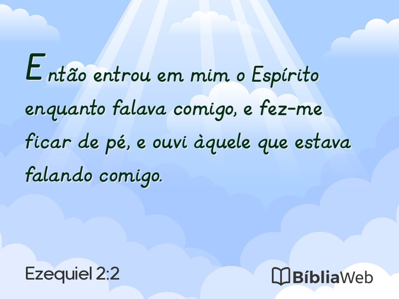 Ezequiel 2:2 em imagem para compartilhar