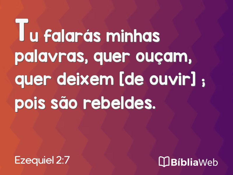 Ezequiel 2:7 em imagem para compartilhar
