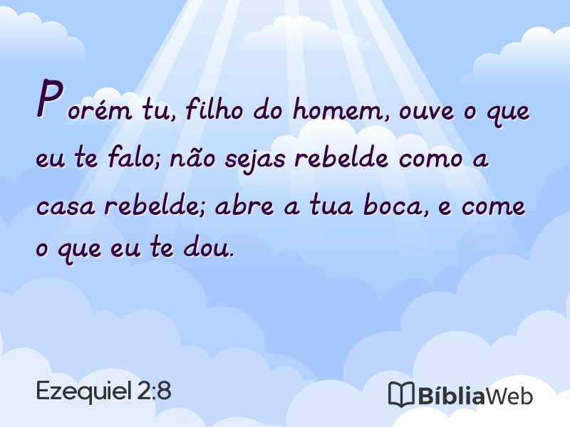 Ezequiel 2:8 em imagem para compartilhar