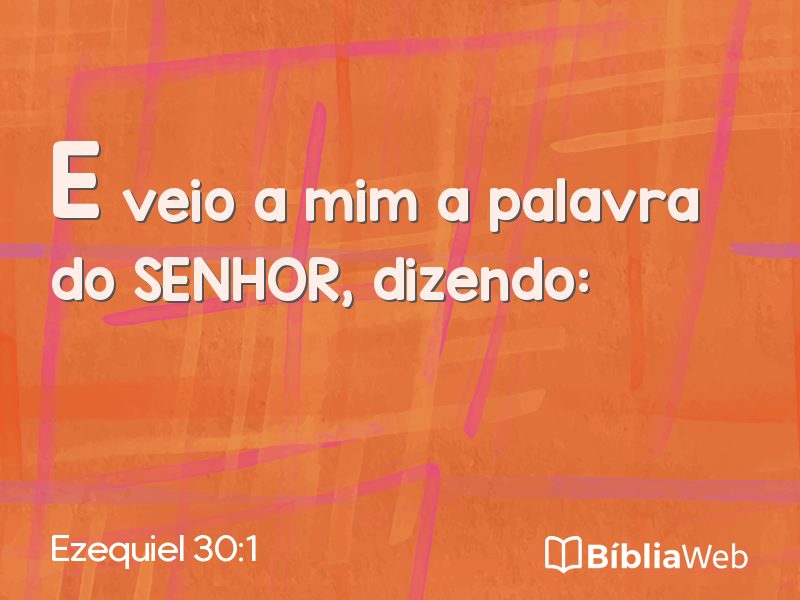 Ezequiel 30:1 em imagem para compartilhar