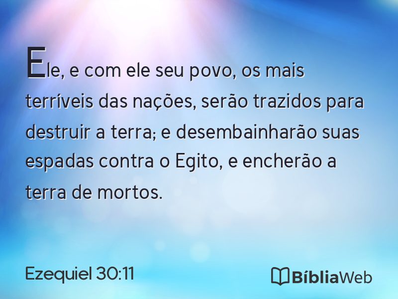 Ezequiel 30:11 em imagem para compartilhar