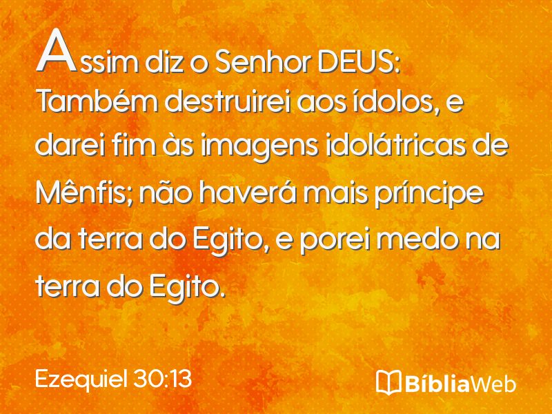 Ezequiel 30:13 em imagem para compartilhar