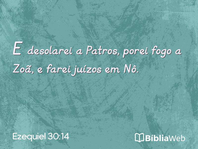 Ezequiel 30:14 em imagem para compartilhar