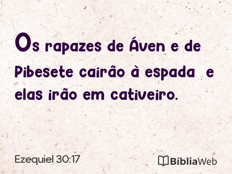 Ezequiel 30:17 em imagem para compartilhar