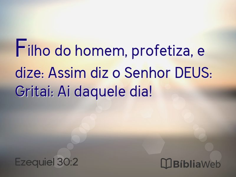 Ezequiel 30:2 em imagem para compartilhar