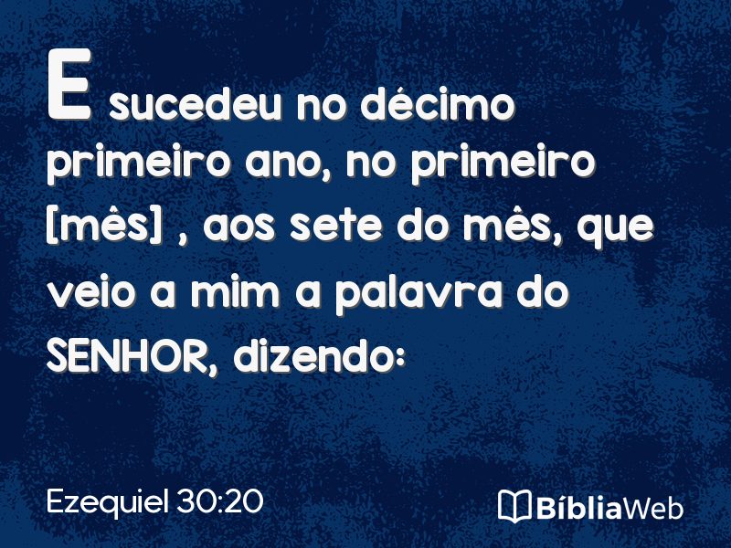 Ezequiel 30:20 em imagem para compartilhar