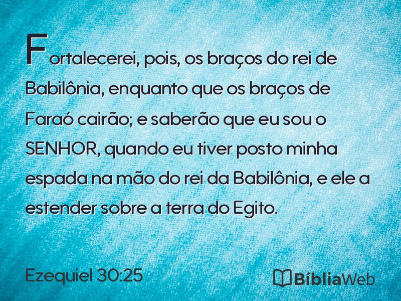 Ezequiel 30:25 em imagem para compartilhar