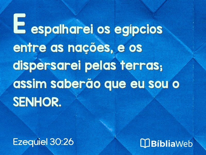 Ezequiel 30:26 em imagem para compartilhar