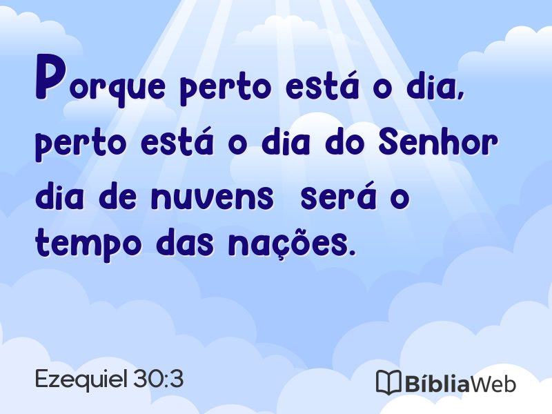 Ezequiel 30:3 em imagem para compartilhar