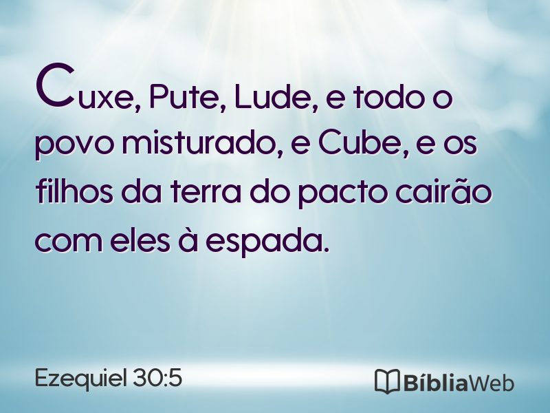 Ezequiel 30:5 em imagem para compartilhar