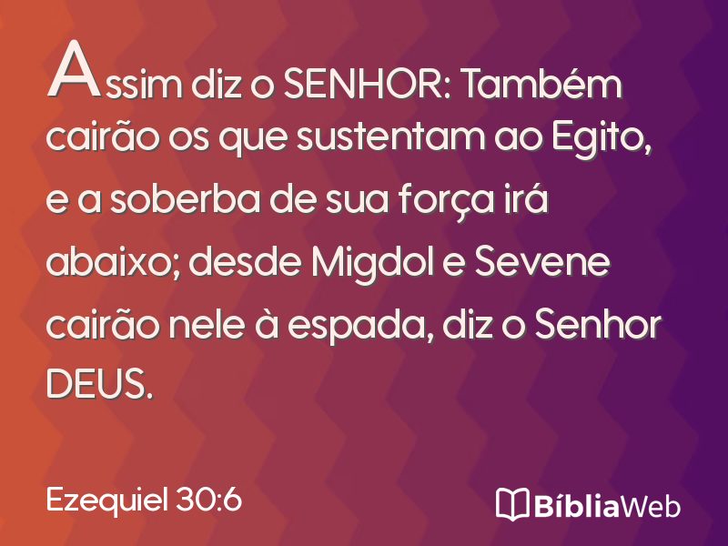 Ezequiel 30:6 em imagem para compartilhar