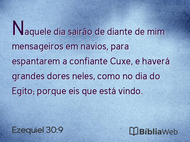 Ezequiel 30:9 em imagem para compartilhar