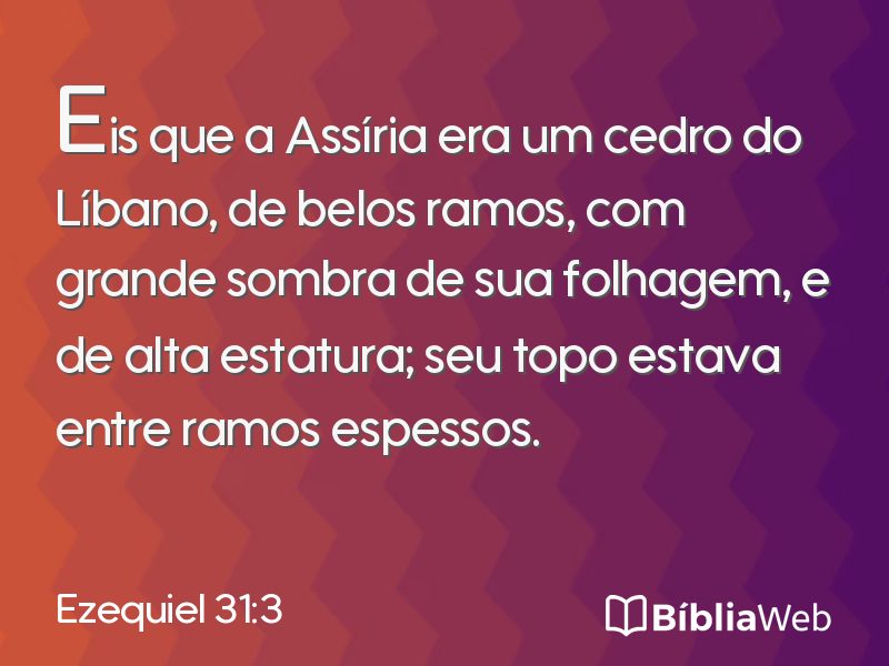 Ezequiel 31:3 em imagem para compartilhar