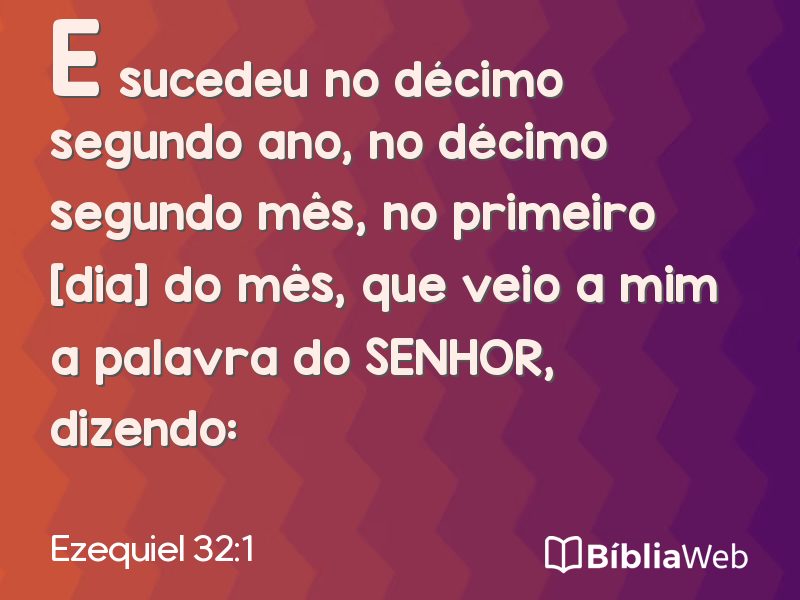 Ezequiel 32:1 em imagem para compartilhar