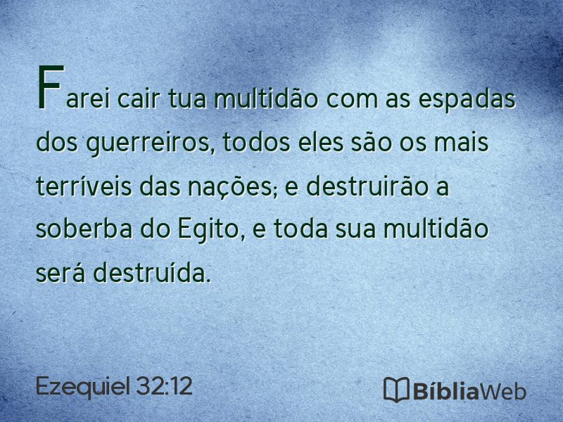 Ezequiel 32:12 em imagem para compartilhar