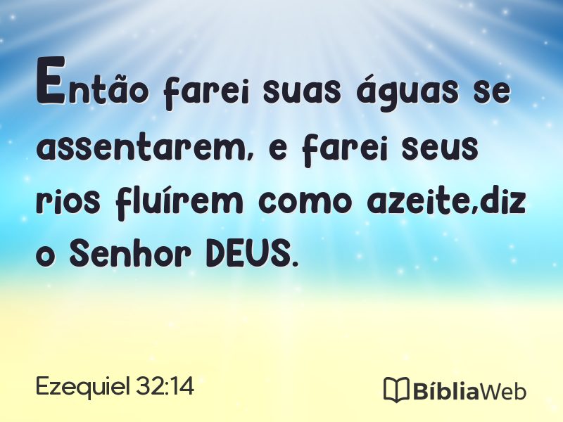 Ezequiel 32:14 em imagem para compartilhar
