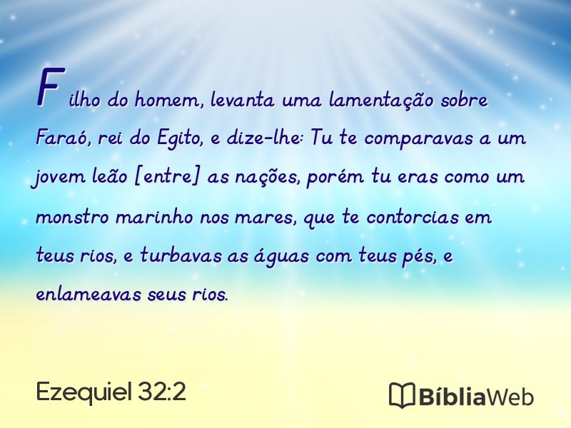Ezequiel 32:2 em imagem para compartilhar