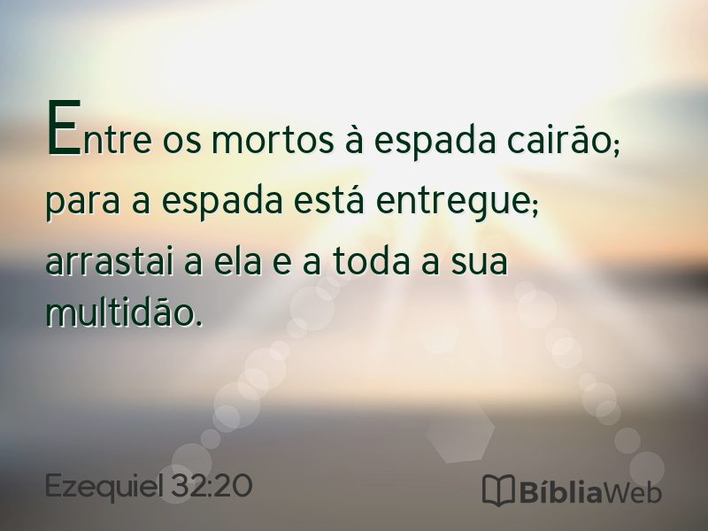 Ezequiel 32:20 em imagem para compartilhar