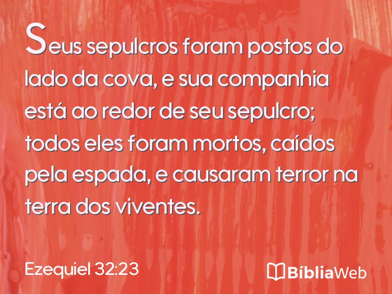 Ezequiel 32:23 em imagem para compartilhar