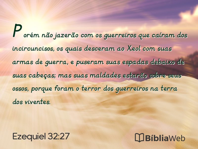Ezequiel 32:27 em imagem para compartilhar