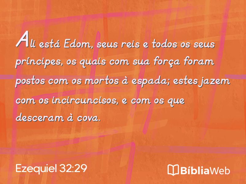 Ezequiel 32:29 em imagem para compartilhar