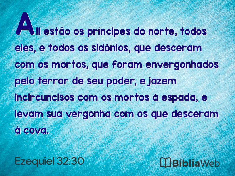 Ezequiel 32:30 em imagem para compartilhar