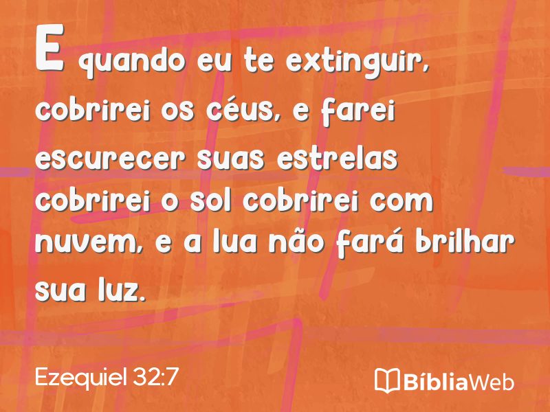 Ezequiel 32:7 em imagem para compartilhar