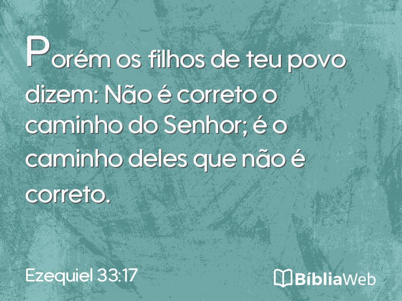 Ezequiel 33:17 em imagem para compartilhar