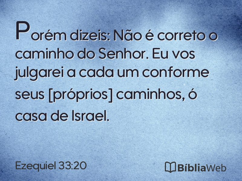 Ezequiel 33:20 em imagem para compartilhar