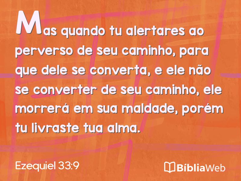 Ezequiel 33:9 em imagem para compartilhar