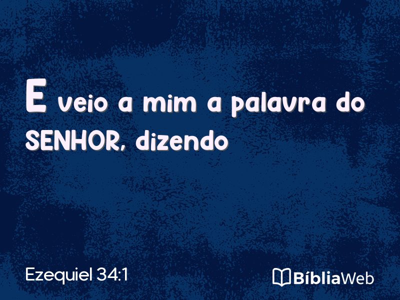 Ezequiel 34:1 em imagem para compartilhar