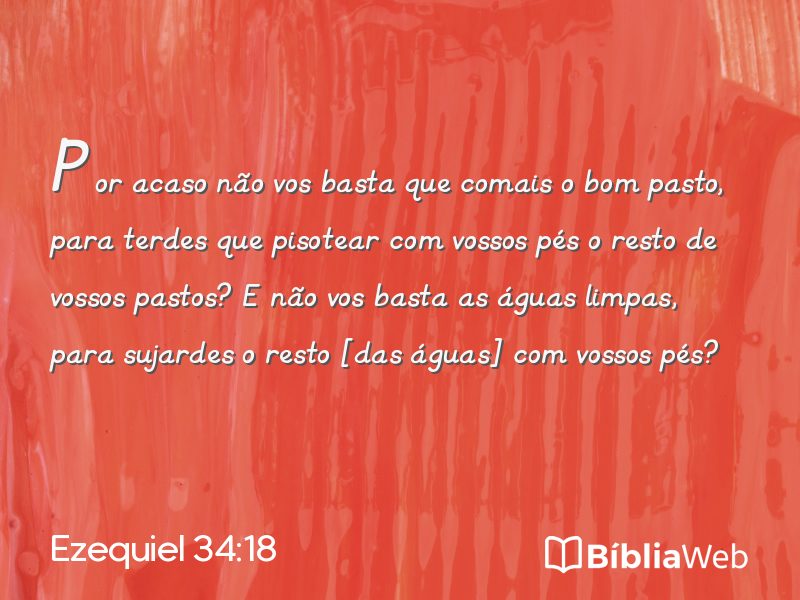 Ezequiel 34:18 em imagem para compartilhar