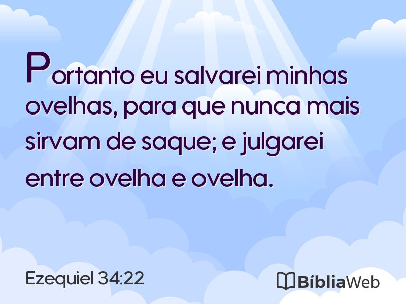 Ezequiel 34:22 em imagem para compartilhar