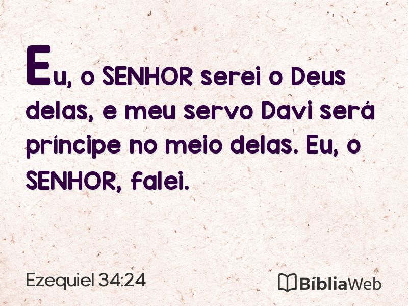 Ezequiel 34:24 em imagem para compartilhar